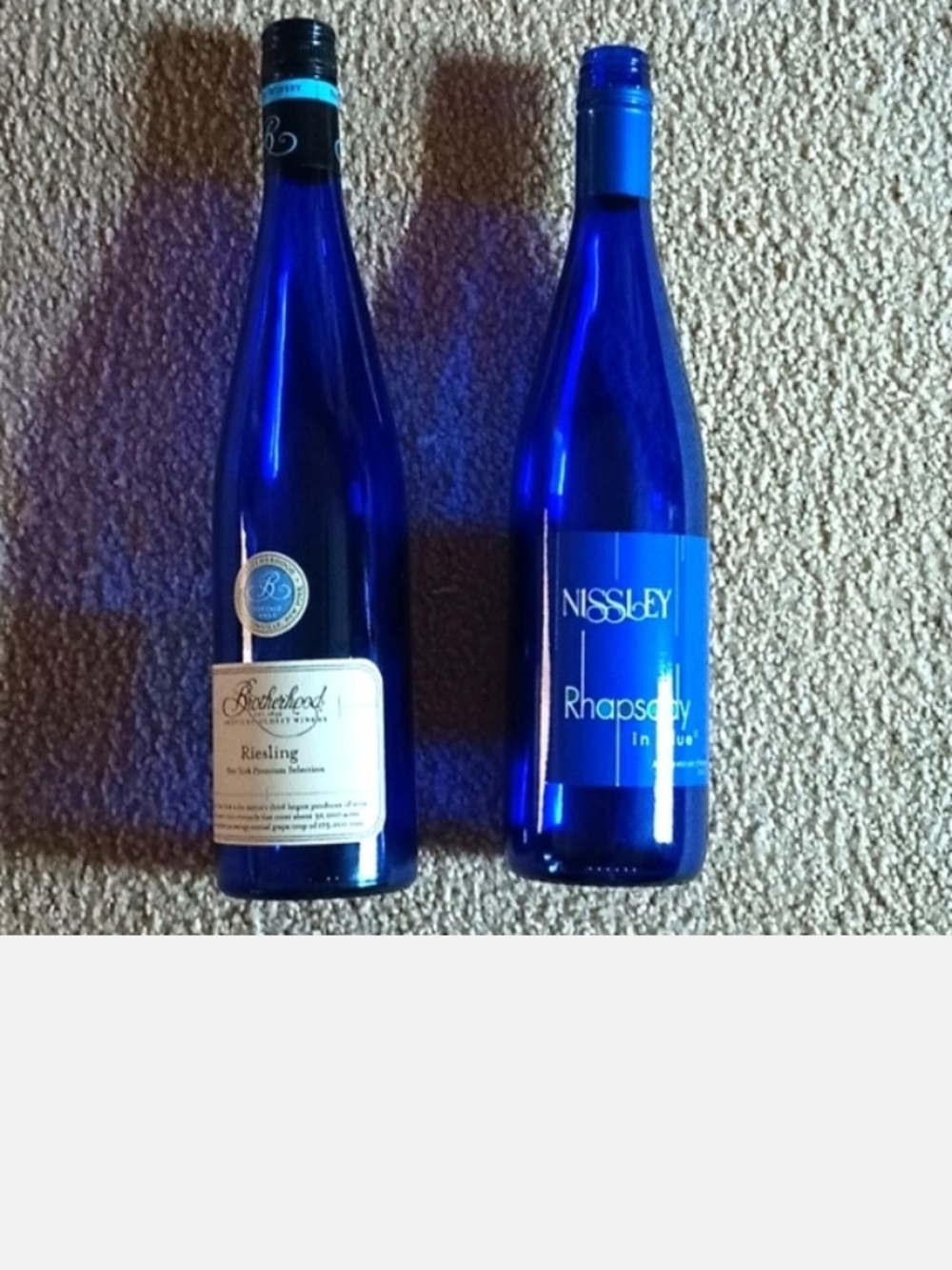 2 Pack Blue Wine Bottes
